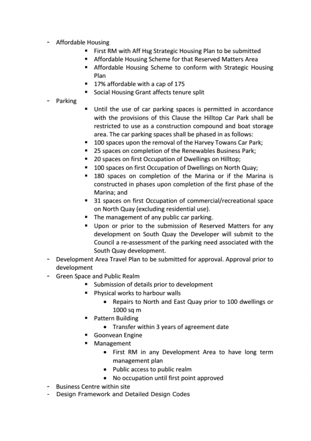 Page 3 | Hayle Harbour S106 Summary